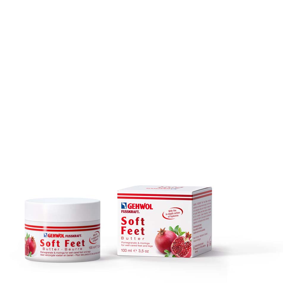 [GE161290601-12] GEHWOL® FUSSKRAFT® Soft Feet Pomegranate & Moringa Foot Leg Butter 100 ml