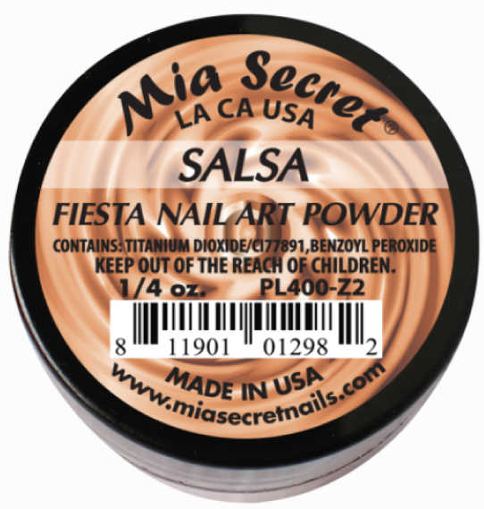 [PL400-Z2] MIA SECRET® Fiesta Nail Powder - Salsa 1/4 oz