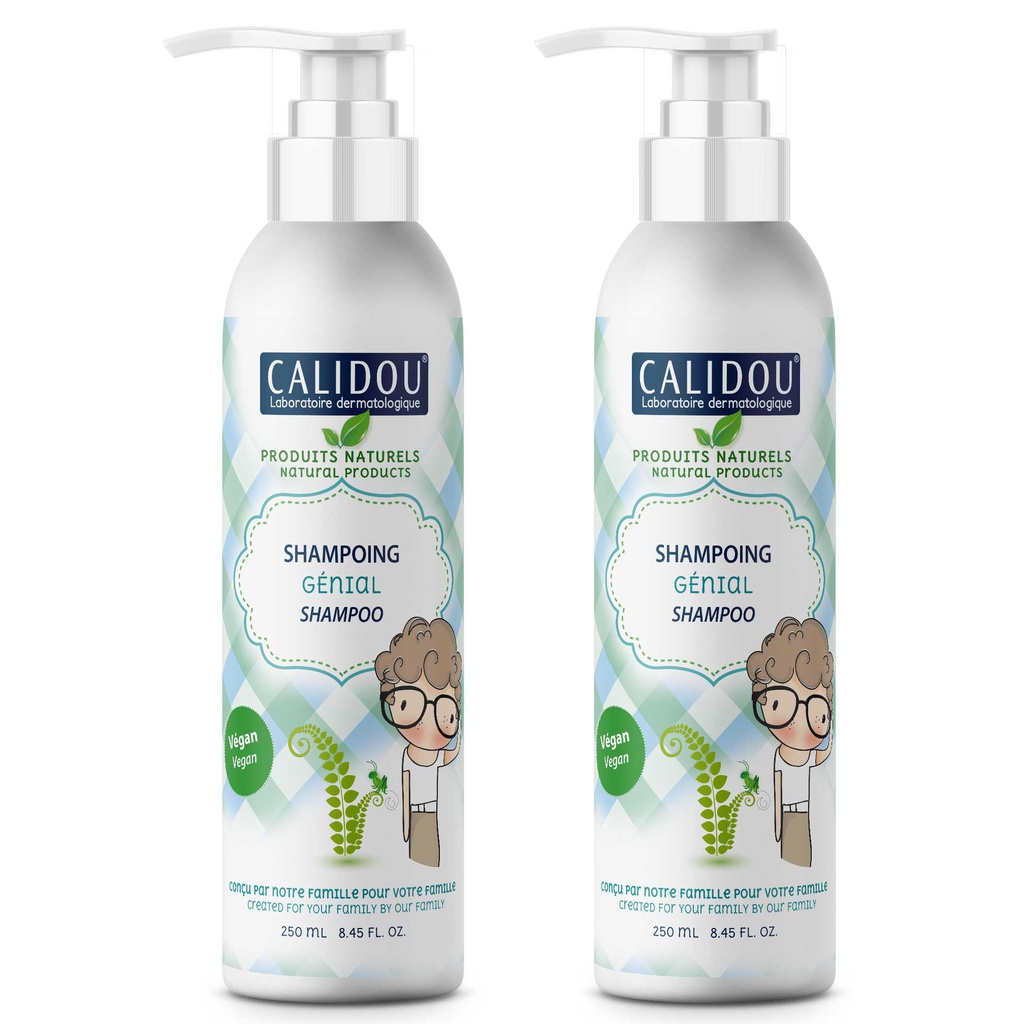 [C304-DUO] Calidou® DUO - Shampoing - Génial (2 x 250 ml) 