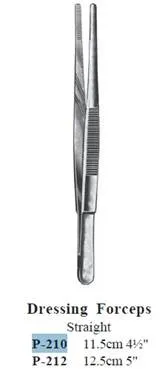 [1P-210] ALMEDIC® Dressing forceps straight 4 1/2