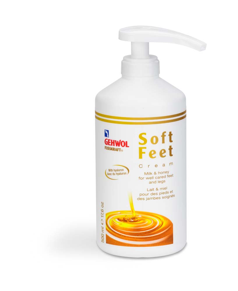 GEHWOL® FUSSKRAFT® Soft Feet Cream Milk & Honey with dispenser 500 ml